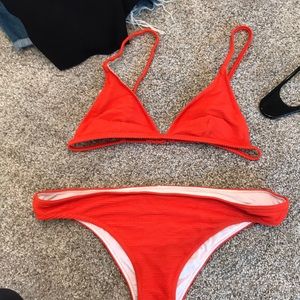 Free people never worn medium swimsuit orange